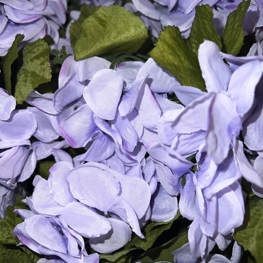 PURPLE Hydrangea floral garland 6ft each - Picture 3 of 7